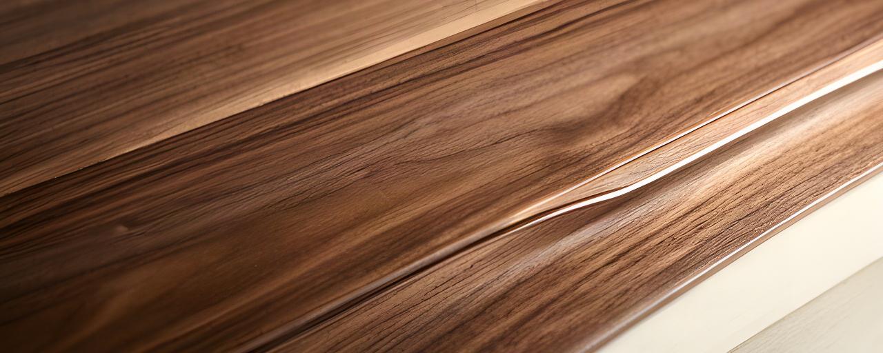 Dettaglio ravvicinato di una superficie in legno italiano con finitura naturale e venatura visibile