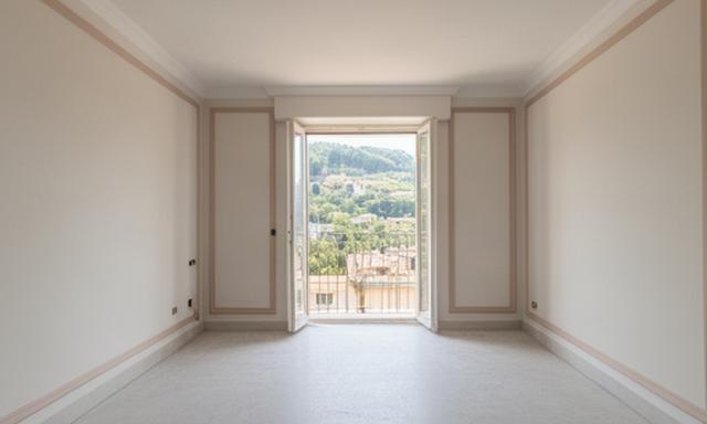 Camera superior del Grand Hotel Villa Rosa a Sanremo prima dell'allestimento